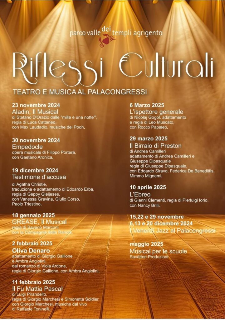 Locandina Riflessi Culturali Palacongressi